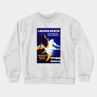 1940 Laguna Beach California Crewneck Sweatshirt